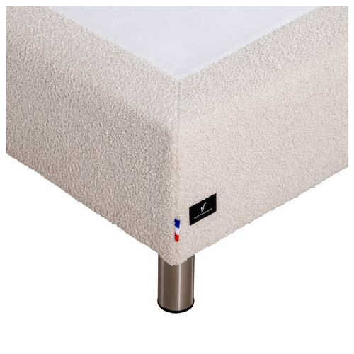 Sommier lattes 2x90x200 cm EBAC MIRABEAU bouclette crème