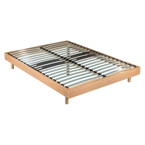 Sommier en kit140x190 cm EBAC DECOKIT décor chêne moyen