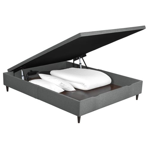 Lit coffre électrique 140x190 NUIT FAUBOURG TRIOMPHE 2 anthracite