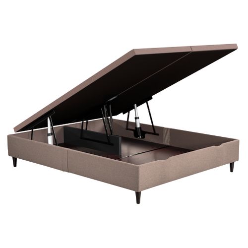 Lit coffre électrique 2x90x200 NUIT FAUBOURG TRIOMPHE 2 anthracite vue 3/4
