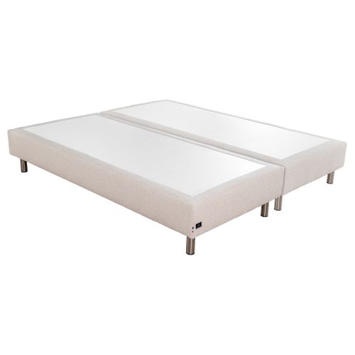 Sommier lattes 2x100x200 cm NUIT FAUBOURG MIRABEAU bouclette crème