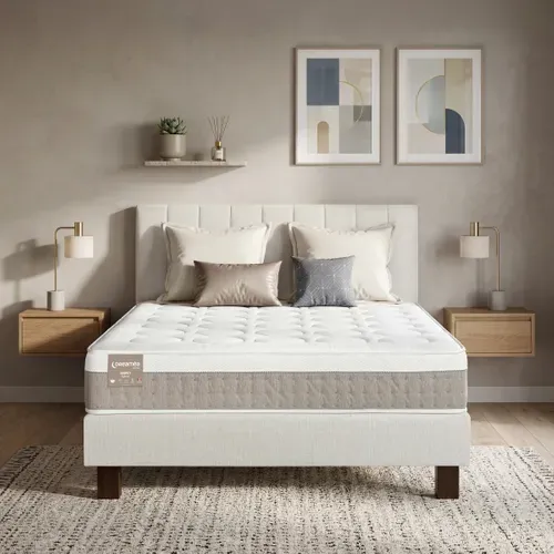 Matelas hybride 140x190 cm DREAMEA EDITION ENERGY ép.26 cm vue d'ambiance 1