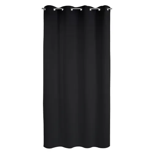 Rideau occultant 140x240 cm ATLANTIC Noir vue de face