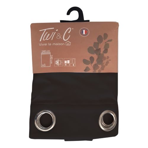 Rideau isolant 140x240 cm FINLAND Noir vue accessoires