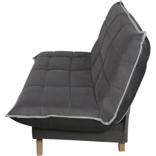 Toundra Clic Clac 3 Places - Matelas  Ep.13 Cm - Mousse Hr 35 Kg/m3 - Tissu Gris - Fabriqué En Franc