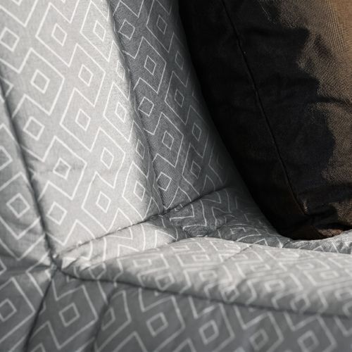 Housse BZ138 Slyde Tissu Géométrik gris vue détaillée