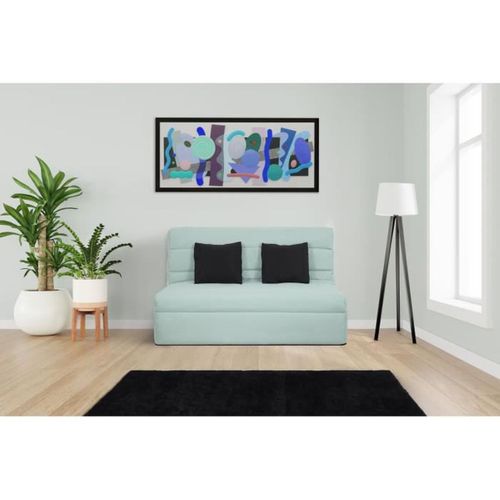 Reveur Banquette BZ 2 Places Convertible, Matelas Slyde 188x138 Cm - Vert