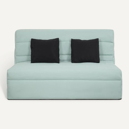 Reveur Banquette BZ 2 Places Convertible, Matelas Slyde 188x138 Cm - Vert