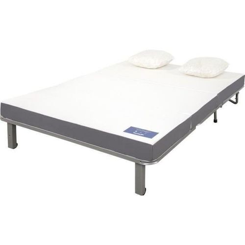 Reveur Banquette BZ 2 Places Convertible, Matelas Slyde 188x138 Cm - Vert