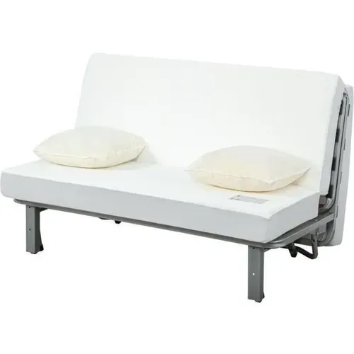 Banquette BZ 3 Places Gris Avec Matelas Mousse 13 Cm Et Couchage Quotidien