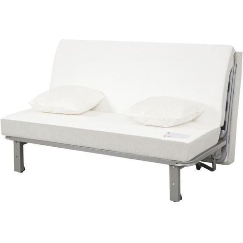 Canapé-lit Convertible 2 Places BZ Tissu Gris Perle 188x138