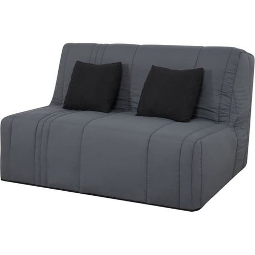 Canapé-lit Convertible 2 Places BZ Tissu Gris Perle 188x138