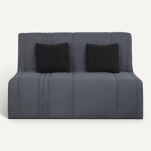 Canapé-lit Convertible 2 Places BZ Tissu Gris Perle 188x138