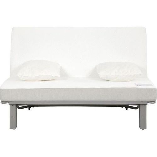 Canapé-lit Convertible 2 Places BZ Tissu Gris Perle 188x138