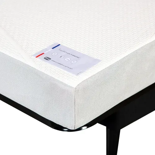 Banquette-lit clic-clac COCON tissu velours beige vue détaillée