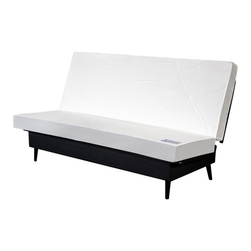 Banquette-lit clic-clac COCON tissu velours vert