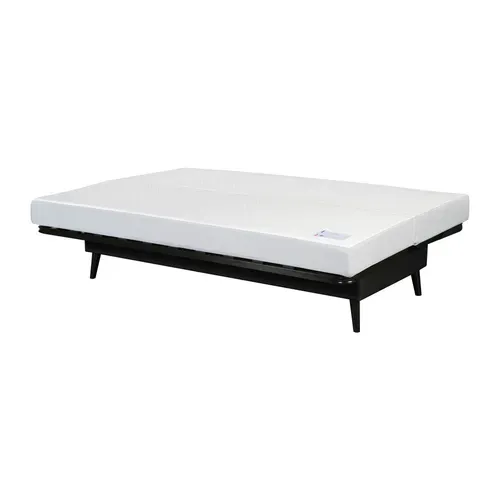 Banquette-lit clic-clac CARESSE tissu velours vert