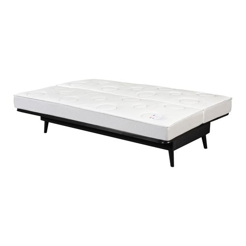 Banquette-lit clic-clac DOUCEUR tissu velours vert