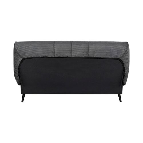 Banquette-lit clic-clac DOUCEUR tissu velours charbon vue de derrière
