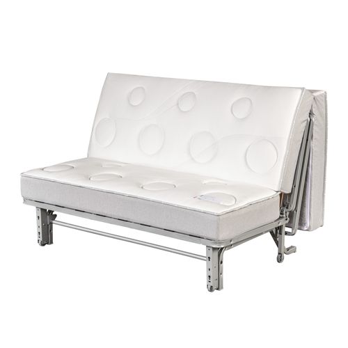 Banquette-lit BZ DOUCEUR tissu velours vert vue de profil