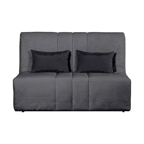 Banquette-lit BZ XL DOUCEUR tissu velours charbon vue de face