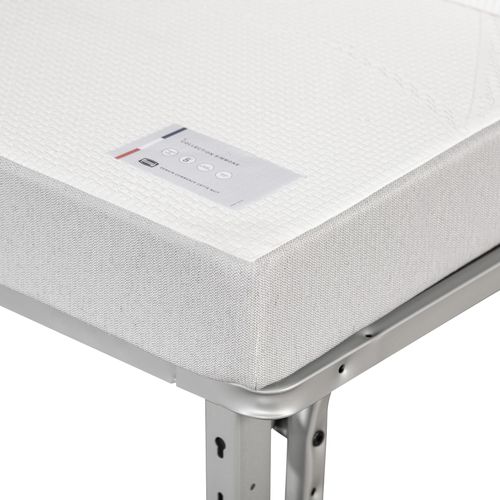 Banquette-lit BZ COCON tissu chenillé anthracite