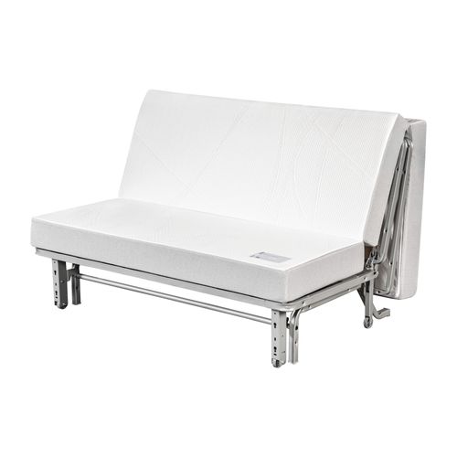 Banquette-lit BZ XL COCON tissu beige vue de profil
