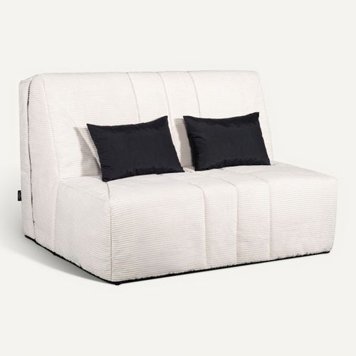 Banquette-lit BZ XL COCON tissu beige vue 3/4