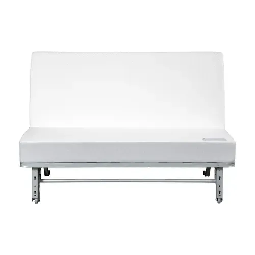 Banquette-lit BZ CARESSE tissu velours beige vue de derrière