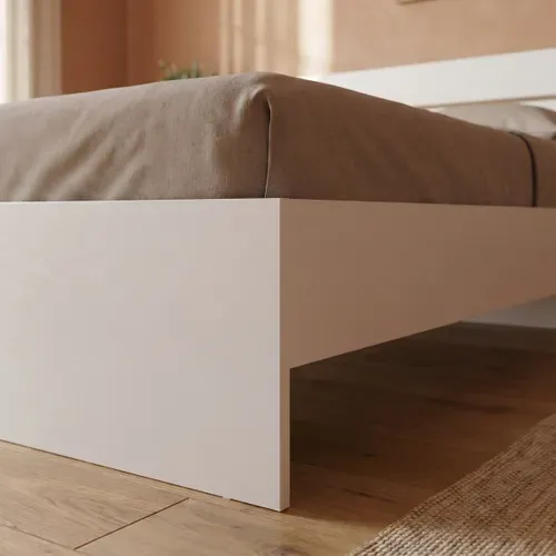 Lit 140x190 cm BRANCO blanc