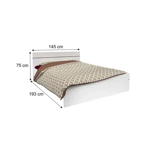 Lit 140x190 cm BRANCO blanc
