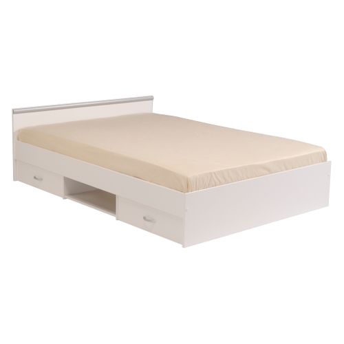 Lit 140x190 cm NASHVILLE blanc