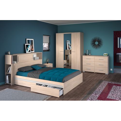 Chevet EKKO imitation chêne