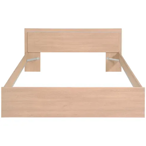 Lit 160x200 cm EKKO imitation chêne vue de face