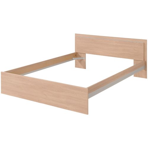 Lit 160x200 cm EKKO imitation chêne vue de profil