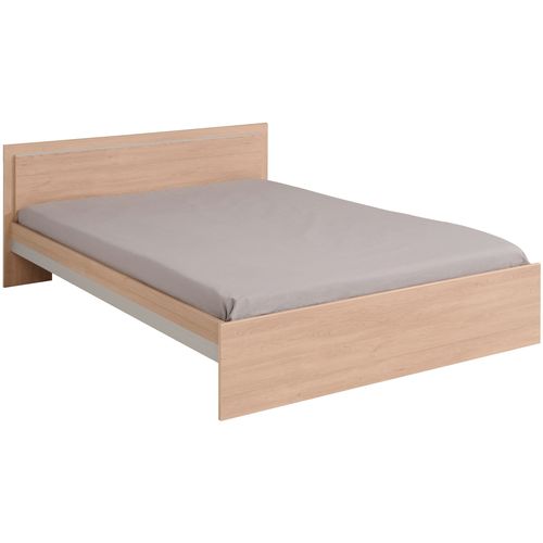 Lit 160x200 cm EKKO imitation chêne vue 3/4