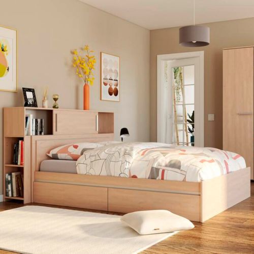 2 tiroirs de rangement EKKO imitation chêne