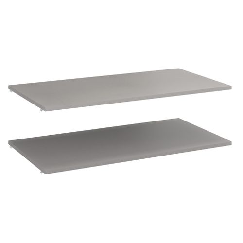 Lot de 2 tablettes L100 cm Extenso Textile lin