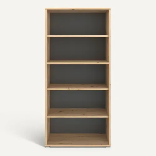 Bibliothèque H.175 cm START UP Imitation chêne vue de face