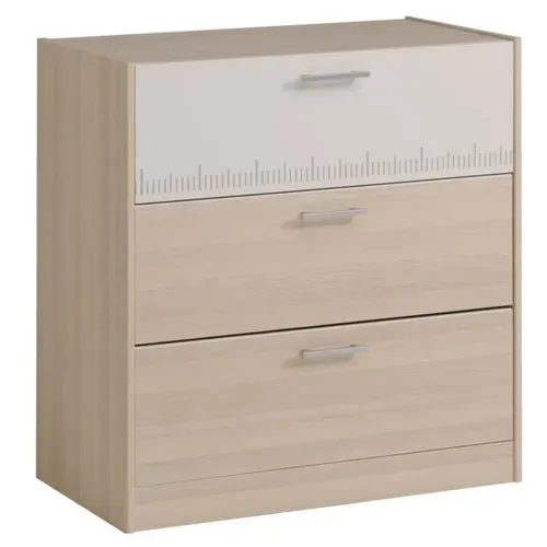 Chambre Enfant Complete - Tete De Lit + Lit + Commode + Armoire + Bureau - Contemporain - Décor Aca