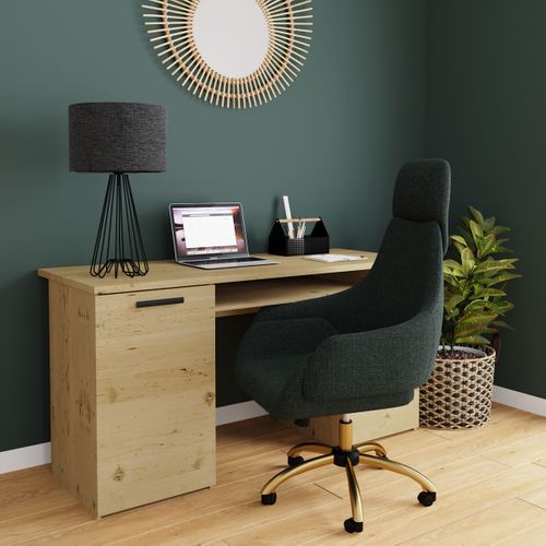 Bureau droit MINISTER Imitation chêne artisan