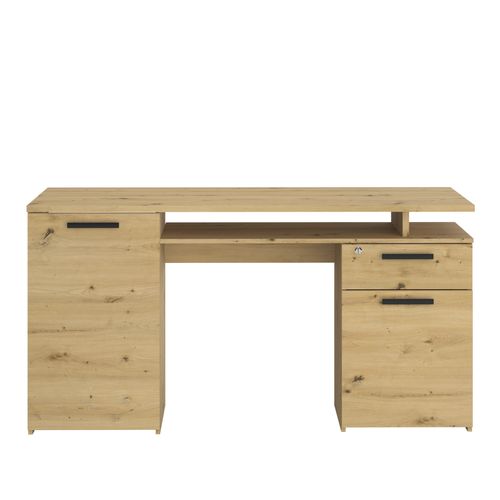 Bureau droit MINISTER Imitation chêne artisan