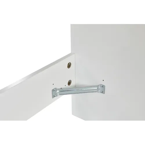 Lit 140x190 Cm Alborg Blanc Et Imitation Chêne