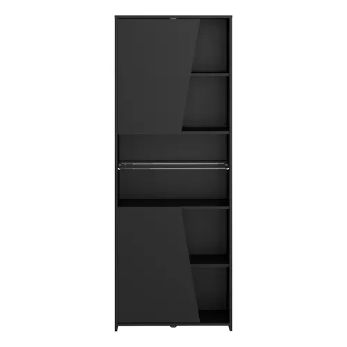 Bibliothèque gamer LED RACER Noire vue de face