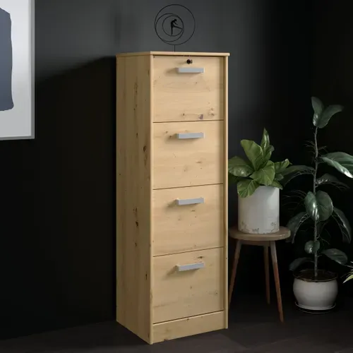 Classeur 4 tiroirs START UP Imitation chêne vue d'ambiance 1