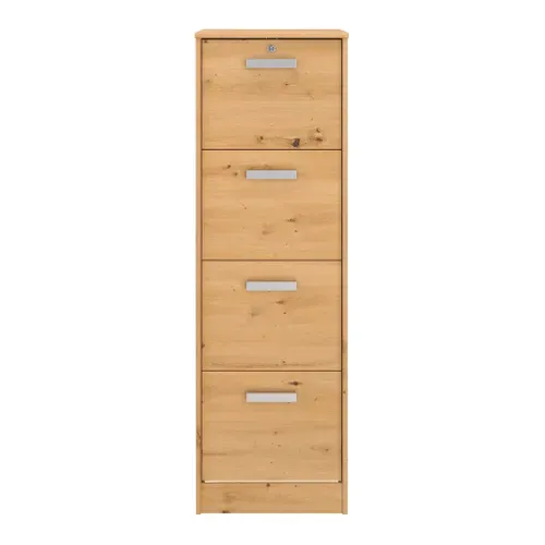 Classeur 4 tiroirs START UP Imitation chêne vue de face