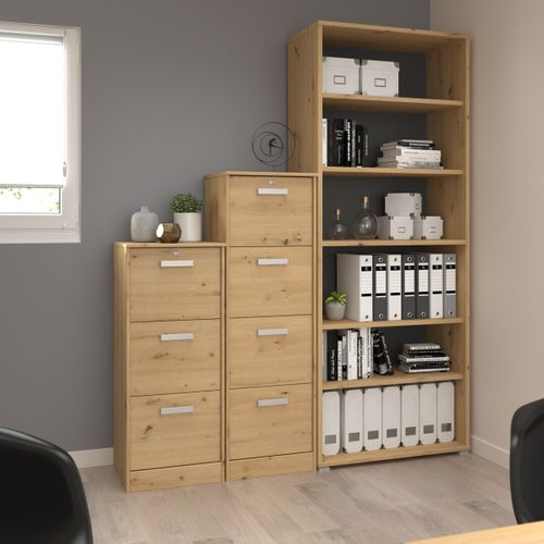 Classeur 3 tiroirs START UP Imitation chêne