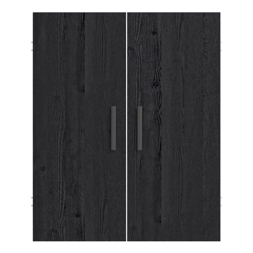 Lot de 2 portes MAYENCE Chêne noir