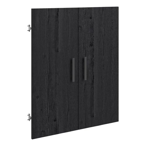 Lot de 2 portes MAYENCE Chêne noir
