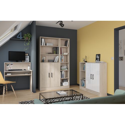 Lot de 2 portes MAYENCE Chêne clair